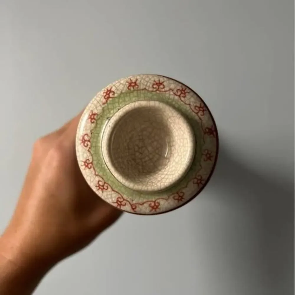 Pair of Porcelain Candle Holders